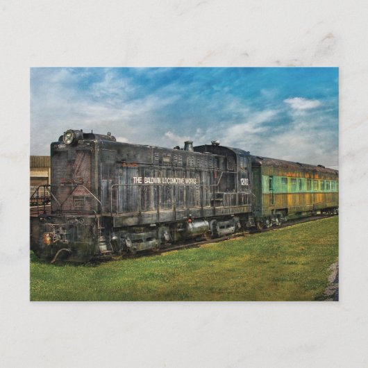 列車 – ボールドウィン機関車 ポストカード (正面)