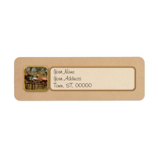 列車 – ロギング – 朝のダンプ1890 ラベル (正面)