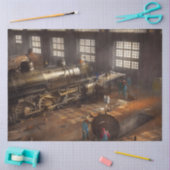 列車 – 修理 – 右の1942の3番目のドア 薄葉紙 (クラフト)