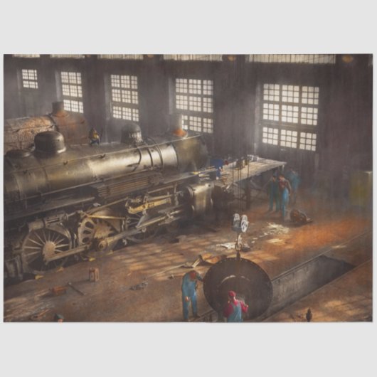 列車 – 修理 – 右の1942の3番目のドア 薄葉紙 (正面)