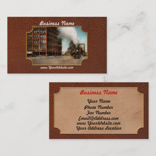 列車 – 列車を尊重1905 名刺 (正面/裏面)