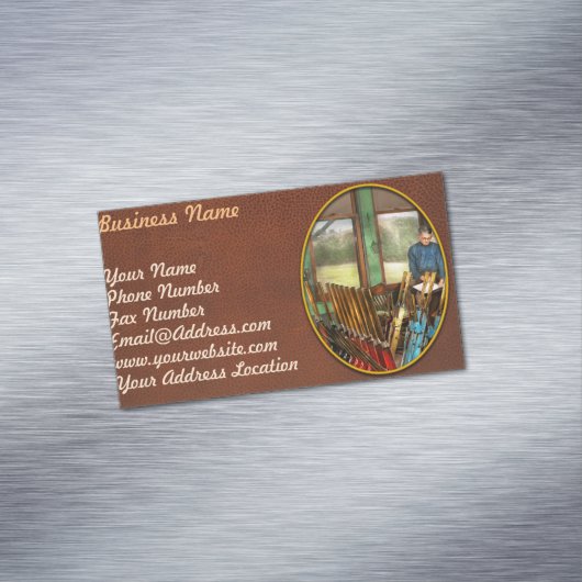 列車 – 制御 – 信号塔1940 マグネット名刺 (インサイチュ)