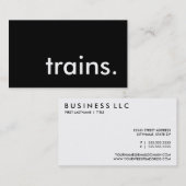 列車。 名刺 (正面/裏面)