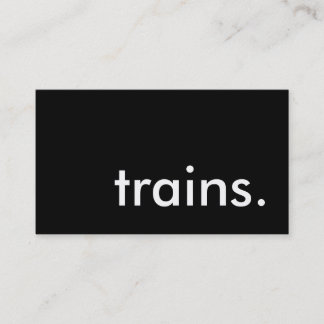 列車。 名刺