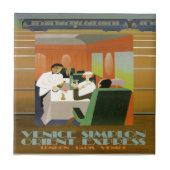 列車、向表現き、 タイル (正面)