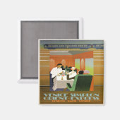 列車、向表現き、 マグネット (正面/裏面)