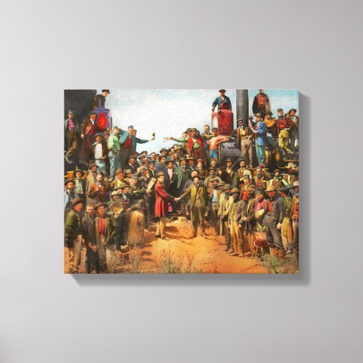 列車 – 市民 – シャンパンフォト1869 キャンバスプリント (正面)