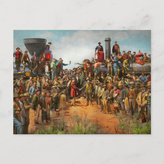 列車 – 市民 – シャンパンフォト1869 ポストカード (正面)