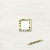 列車、平原、そして自動車少年ズ　モノグラム入り ポストイット (デスク上)