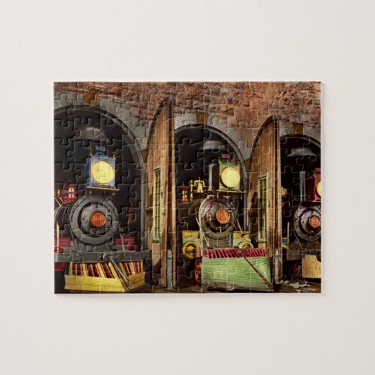 列車 – 牛捕獲技術1869 ジグソーパズル (横)