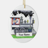 列車 – 男性 セラミックオーナメント (右)