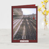 列車・線路 – 前方のレール カード (黄色い花)