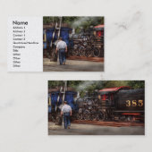 列車-蒸気-コンダクターの仕事 名刺 (正面/裏面)