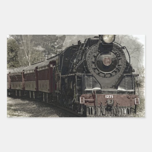 列車 長方形シール (正面)