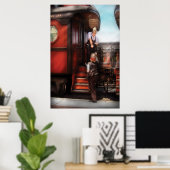 列車 – 電報の受信 ポスター (ホームオフィス)