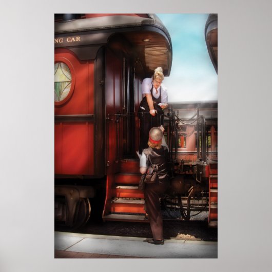 列車 – 電報の受信 ポスター (正面)