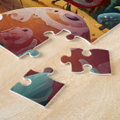 列車、飛行機、海中冒険 ジグソーパズル (側面)