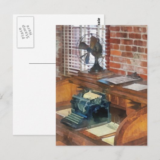 列車 – 駅長室 ポストカード (正面/裏面)