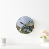 列車frで走行するLouthロンドン王室のな郵便 ラウンド壁時計 (ホーム)