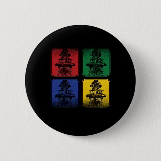 列車RGBY機関車運転者贈呈 缶バッジ (正面)