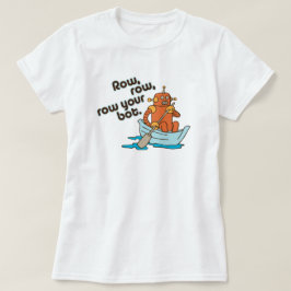 列、列は、あなたの馬蝿の幼虫のおもしろいな言葉遊びを漕ぎます Tシャツ