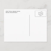 列Stalactites Stalagmites Carlsbad洞窟 ポストカード (裏面)