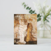 列Stalactites Stalagmites Carlsbad洞窟 ポストカード (スタンド正面)