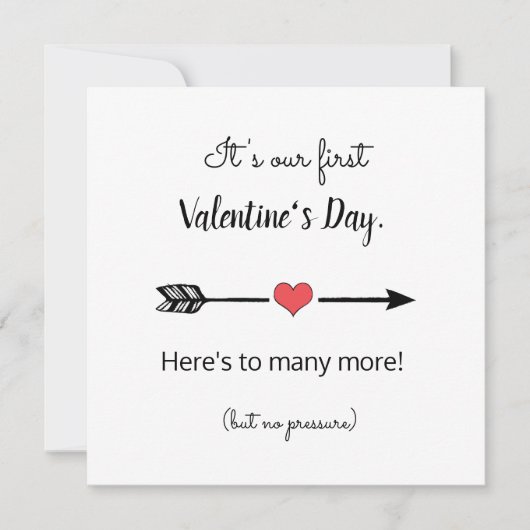 初おもしろいめてのバレンタインデー シーズンカード (正面)