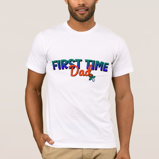 初おもしろい期パパ Tシャツ (正面)