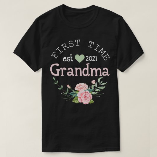 初のおばあちゃんエスト Tシャツ (デザイン正面)