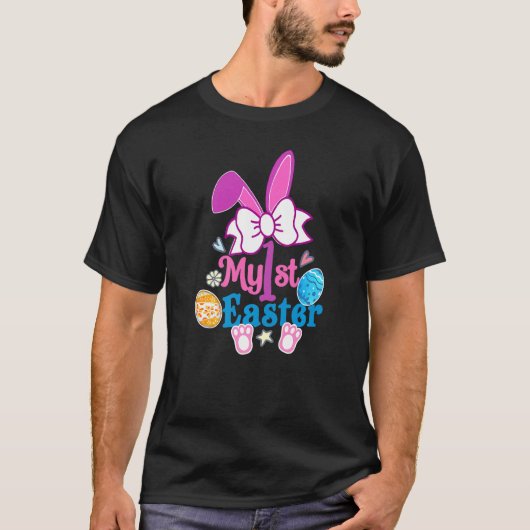 初のイースターおもしろいワールド卵の日 Tシャツ (正面)