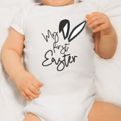 初のイースターバニーの耳 ベビーボディスーツ