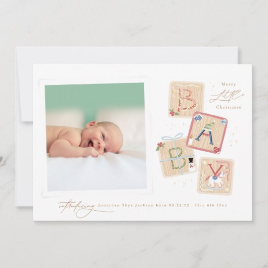 初のエレガントメリークリスマス養子縁組の写真 シーズンカード (正面)