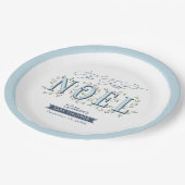 初のクリスマスの赤ちゃんシャワー ペーパープレート (アングル)