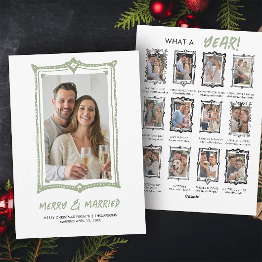 初のクリスマス婚 楽しい結婚発表 シーズンカード