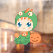 初のハロウィーンかわいいベビードラゴン恐竜の衣装 ウィンドウサイン (シート2)