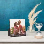 初のバレンタインのミスター&ミセス・カップルミニマル写真 フォトプラーク (インサイチュ)