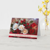 初のバレンタインデーとバラ カード (黄色い花)