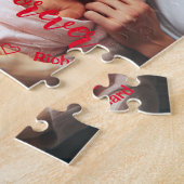 初のバレンタインデー |フォトカスタムー ジグソーパズル (側面)