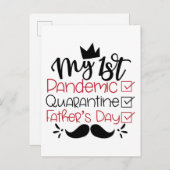 初のパンデミック検疫父の日 ポストカード (正面/裏面)
