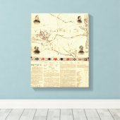 初のブル走ーの戦い – 南北戦争パノラマ7 キャンバスプリント (インサイチュ (ウッドフロア))