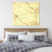 初のブル走ーの戦い – 南北戦争パノラマ9 キャンバスプリント (インサイチュ (寝室))