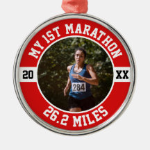 初のマラソンランナー　初走り　26.2