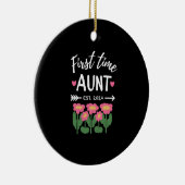 初の叔母Est 2024新しい叔母に昇進 セラミックオーナメント (右)
