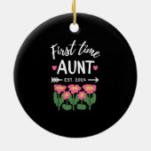初の叔母Est 2024新しい叔母に昇進 セラミックオーナメント (裏面)
