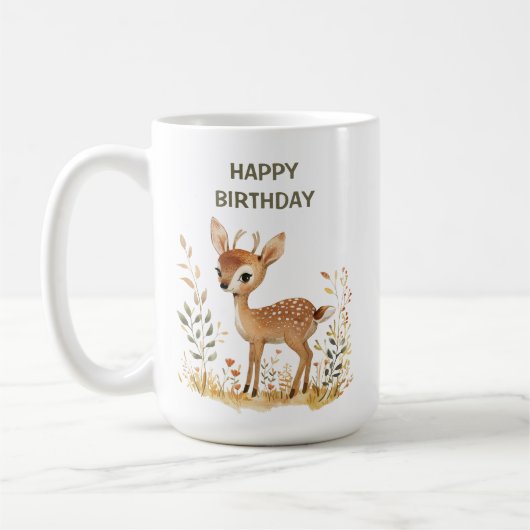 初の幸せな誕生日 コーヒーマグカップ (左)