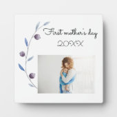 初の母の日の写真 フォトプラーク (正面)
