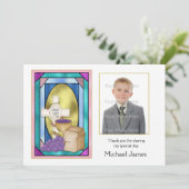 初の聖なる聖餐会のシンボル写真カード 招待状 (スタンド正面)