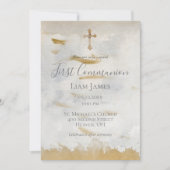 初の聖エレガント会金ゴールドヴィンテージ 招待状 (正面)