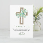 初の聖餐式の緑の聖人ありがとう サンキューカード (スタンド正面)
